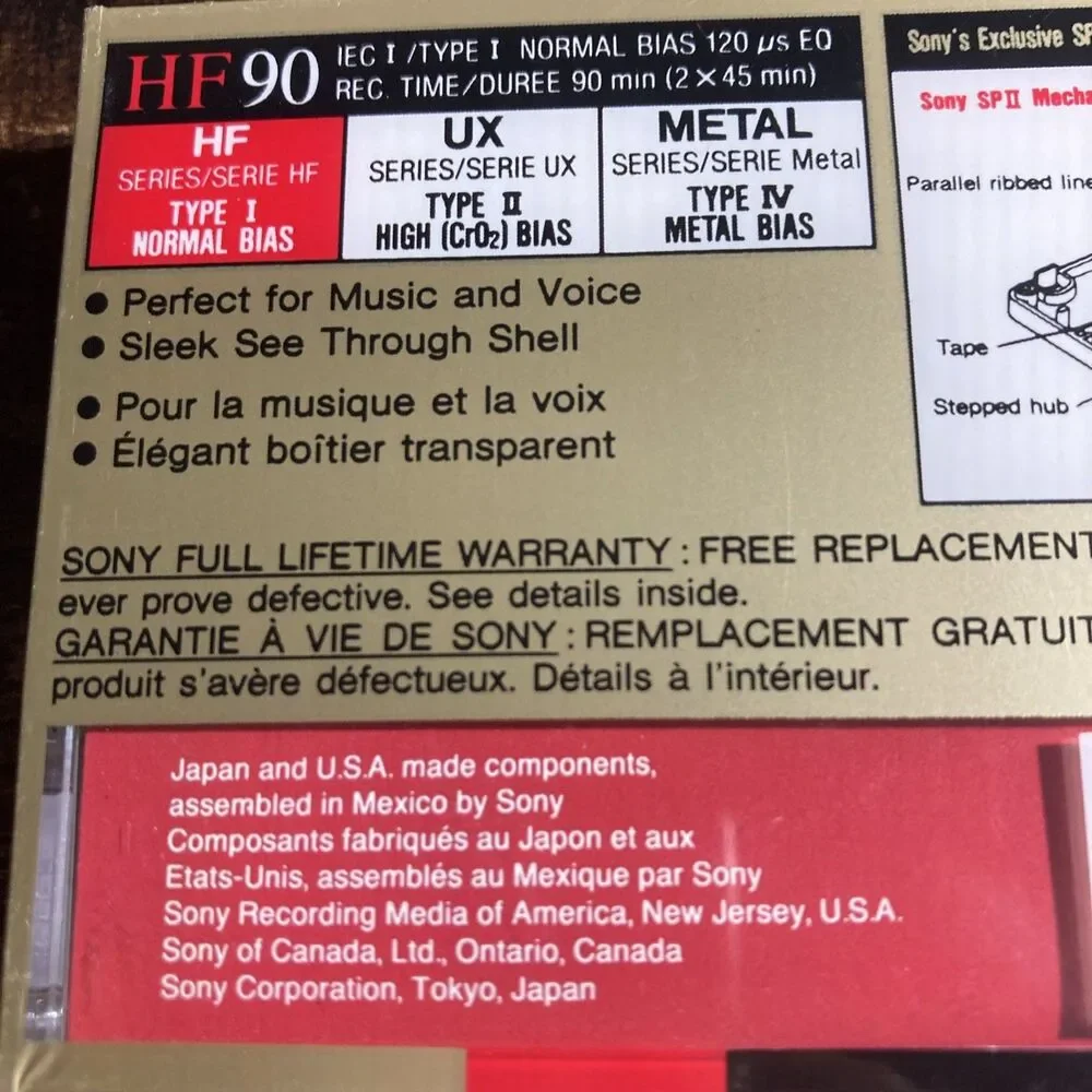 Sony hf blank